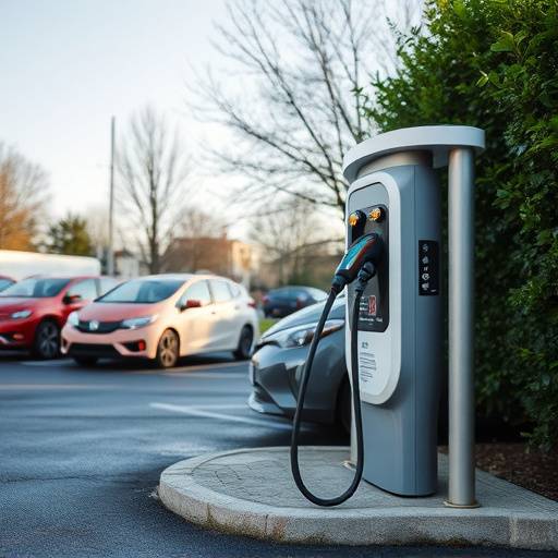 Image of the electric vehicle charging station at Auto Haven