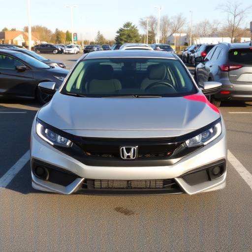 Silver 2023 Honda Civic Sedan parked in the Auto Haven lot