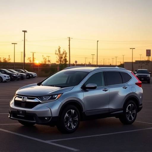 Silver 2023 Honda CR-V SUV parked in the Auto Haven lot