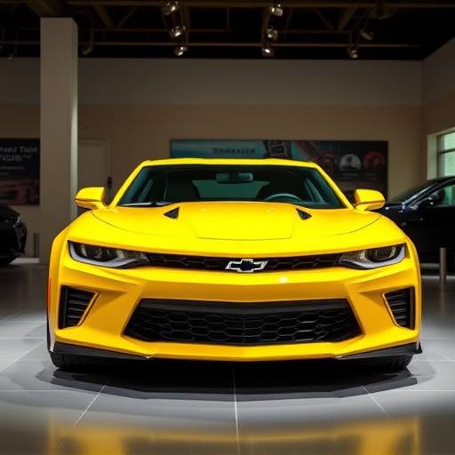 Yellow 2022 Chevrolet Camaro Coupe in Auto Haven's showroom